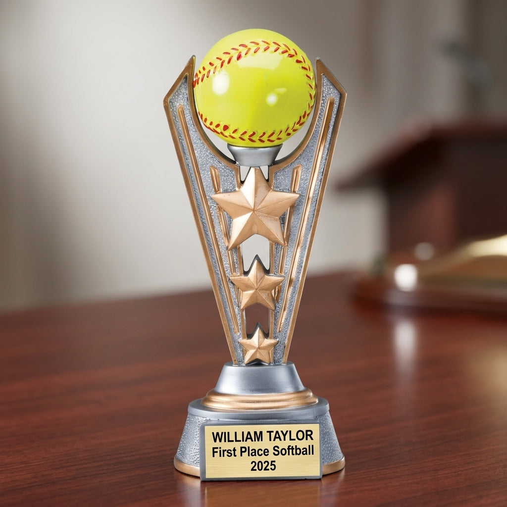 Fastpitch Softball Trophy — view 2