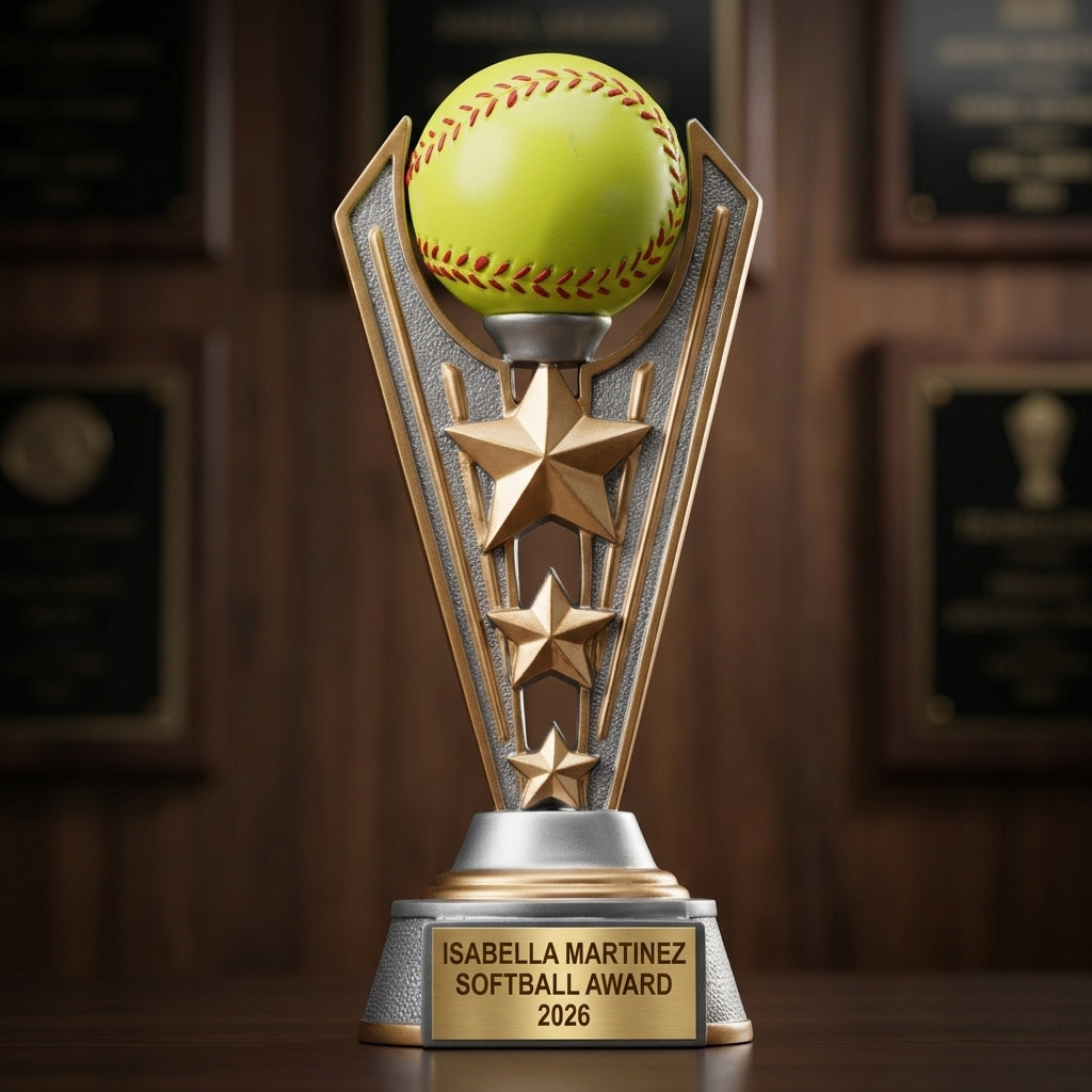 Fastpitch Softball Trophy — view 3