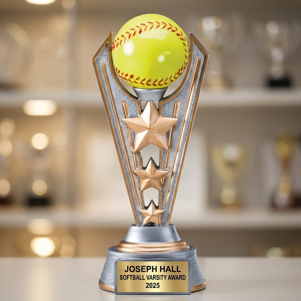 Fastpitch Softball Trophy — view 4