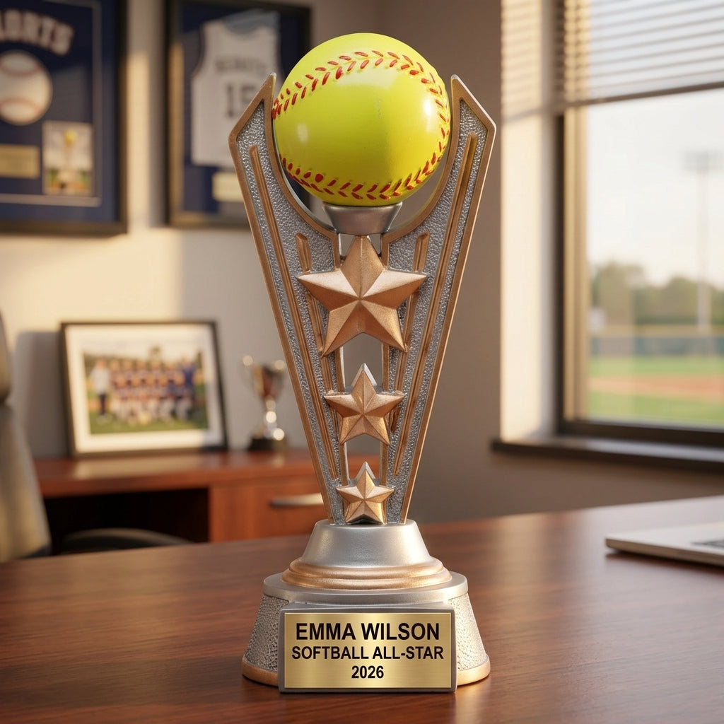 Fastpitch Softball Trophy — view 5