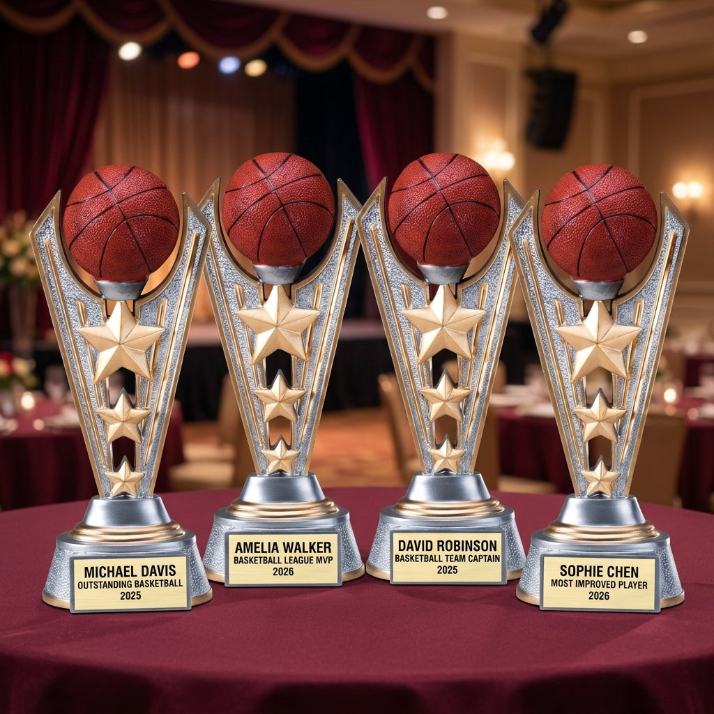 Basketball Trophy Award | Personalized | Custom Engraved | Basketball Award | Sports Trophy | Basketball Gift | Team Award - View 6