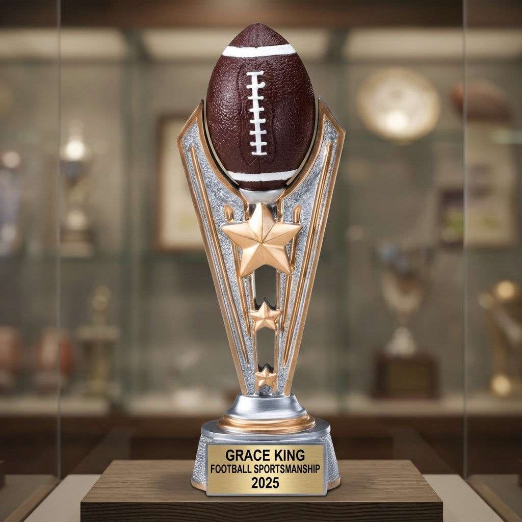 Football Award Trophy | Personalized | Custom Engraved | Football Trophy | All Star Award | Football Gift | Team Award - View 1