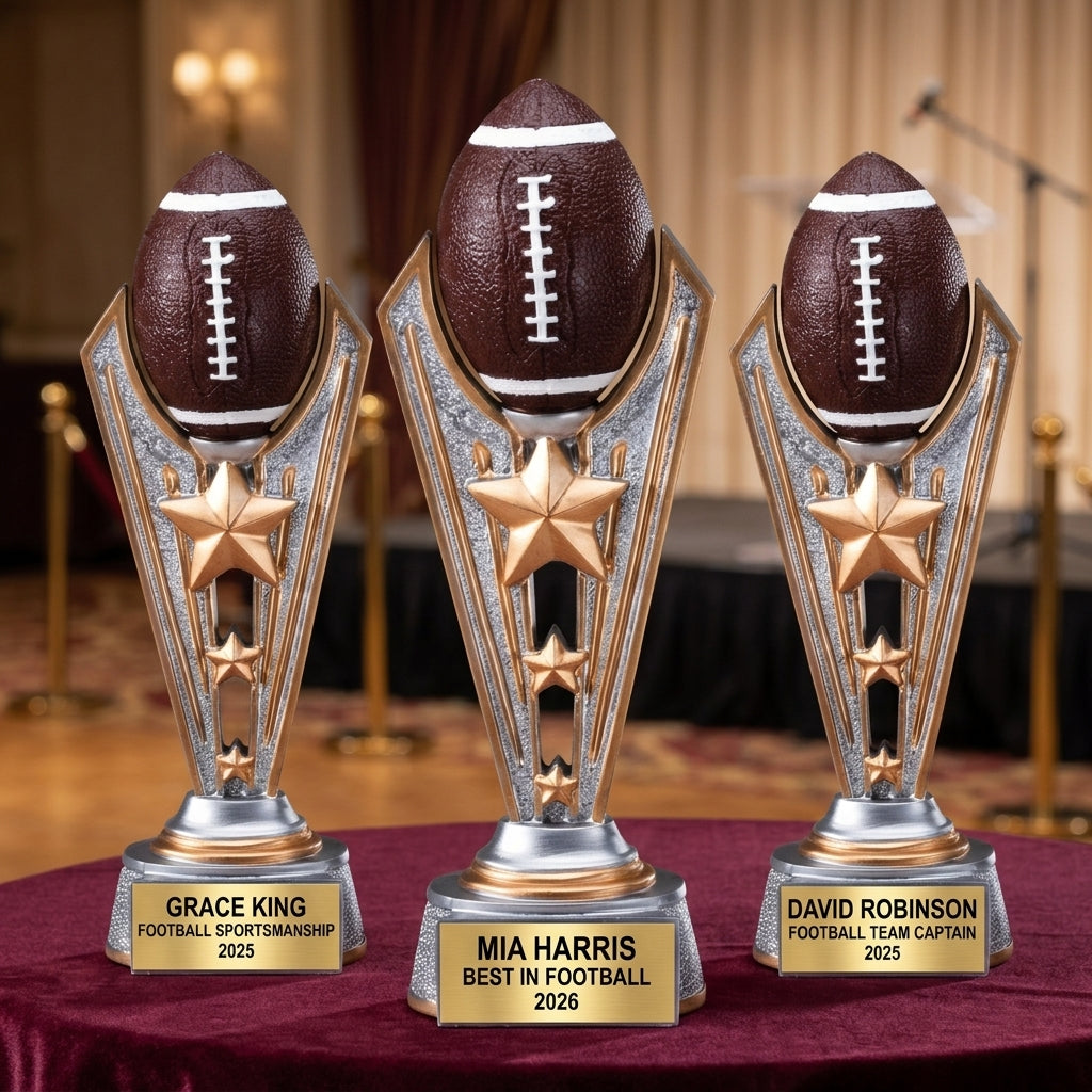 Football Award Trophy | Personalized | Custom Engraved | Football Trophy | All Star Award | Football Gift | Team Award - View 6