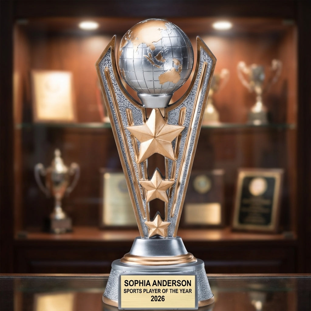 Sports Award Trophy | Personalized | Custom Engraved | Achievement Award | All Star Trophy | Team Award | Sports Gift - View 1