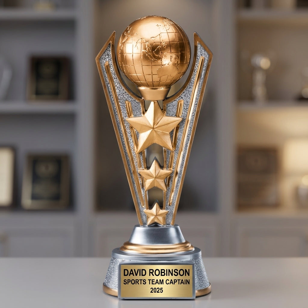 Sports Award Trophy | Personalized | Custom Engraved | Achievement Award | All Star Trophy | Team Award | Sports Gift - View 4