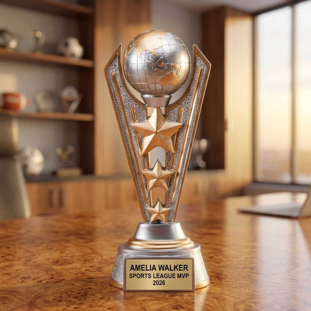 Sports Award Trophy | Personalized | Custom Engraved | Achievement Award | All Star Trophy | Team Award | Sports Gift - View 5