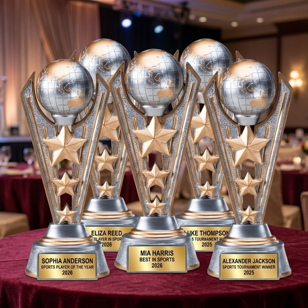 Sports Award Trophy | Personalized | Custom Engraved | Achievement Award | All Star Trophy | Team Award | Sports Gift - View 6