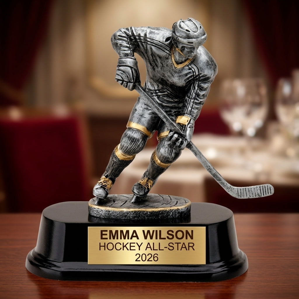 Personalized | Ice Hockey Award | Custom Engraved | Hockey Trophy | Engraved | Player Award | Custom | Youth Team | MVP | Coach Gift - View 2
