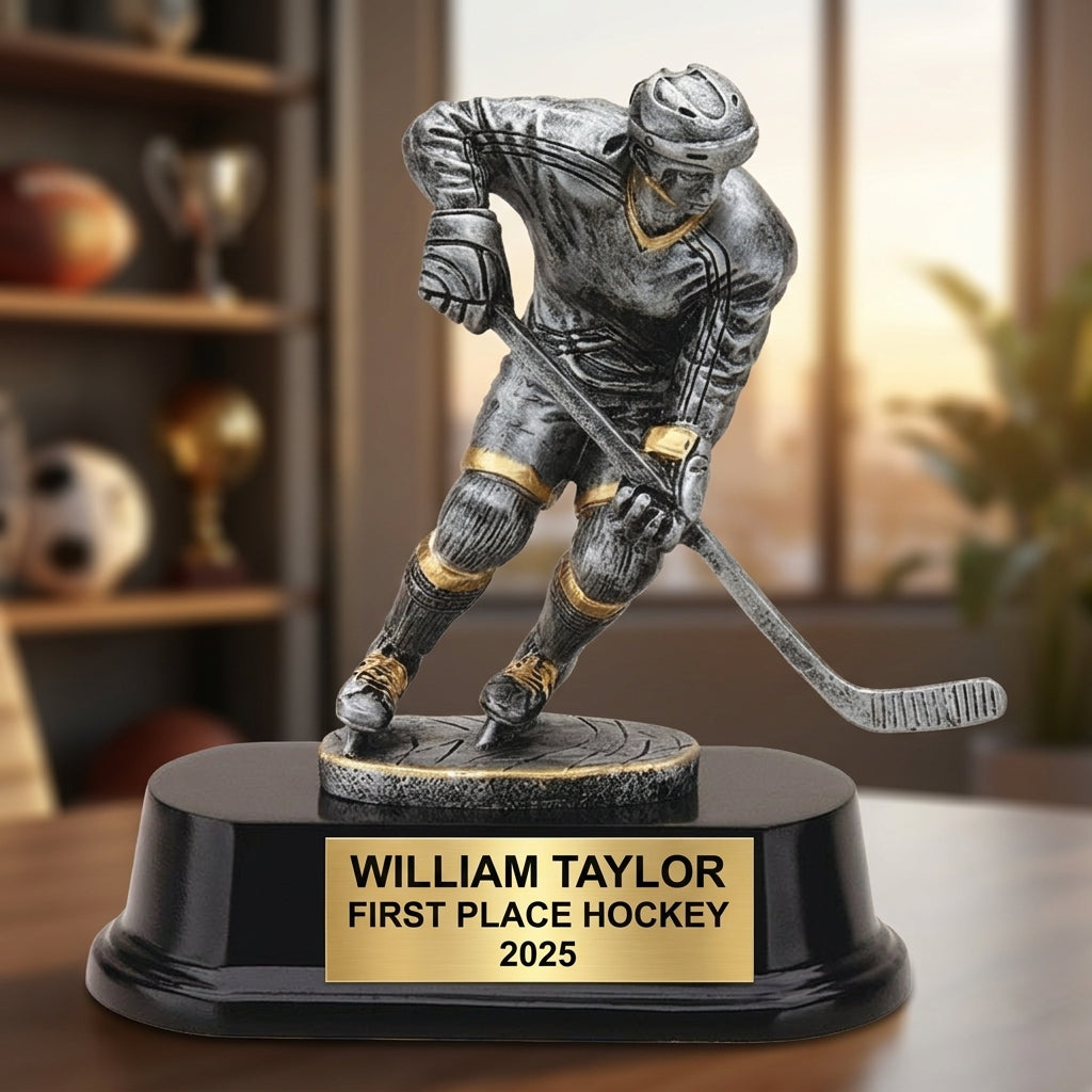 Personalized | Ice Hockey Award | Custom Engraved | Hockey Trophy | Engraved | Player Award | Custom | Youth Team | MVP | Coach Gift - View 5