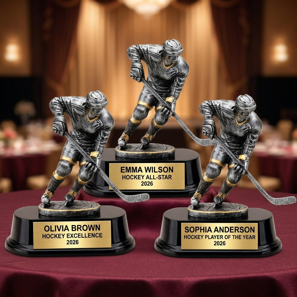 Personalized | Ice Hockey Award | Custom Engraved | Hockey Trophy | Engraved | Player Award | Custom | Youth Team | MVP | Coach Gift - View 6