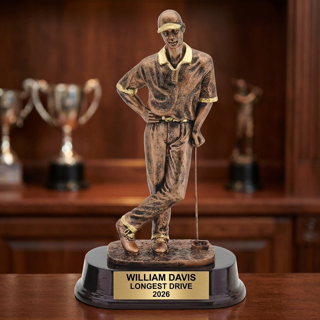 Personalized | Golf Award | Custom Engraved | Golf Trophy | Golfer Award | Engraved | Custom | Tournament | Longest Drive - View 1