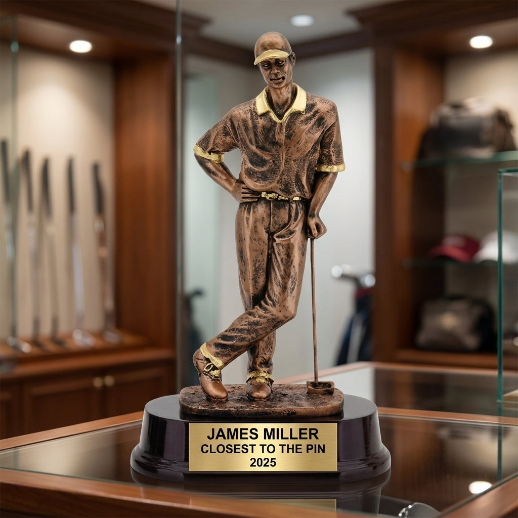 Personalized | Golf Award | Custom Engraved | Golf Trophy | Golfer Award | Engraved | Custom | Tournament | Longest Drive - View 3