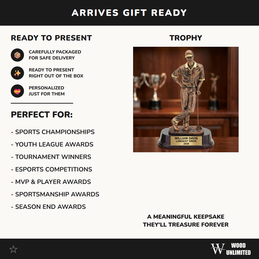 Personalized | Golf Award | Custom Engraved | Golf Trophy | Golfer Award | Engraved | Custom | Tournament | Longest Drive