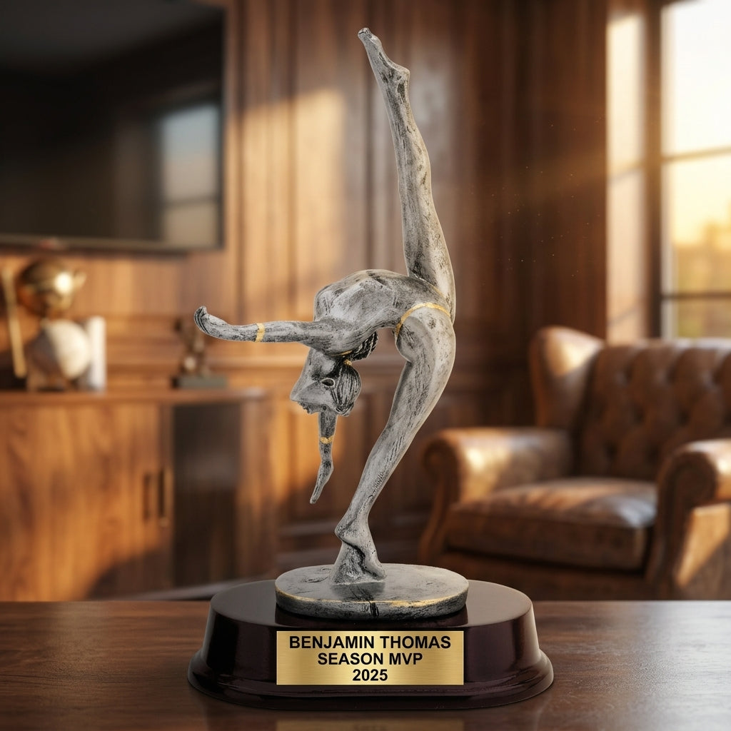 Gymnastics Award Trophy | Personalized | Custom Engraved | Gymnastics Gift | Gymnastics Team Award | Gymnast Recognition - View 5
