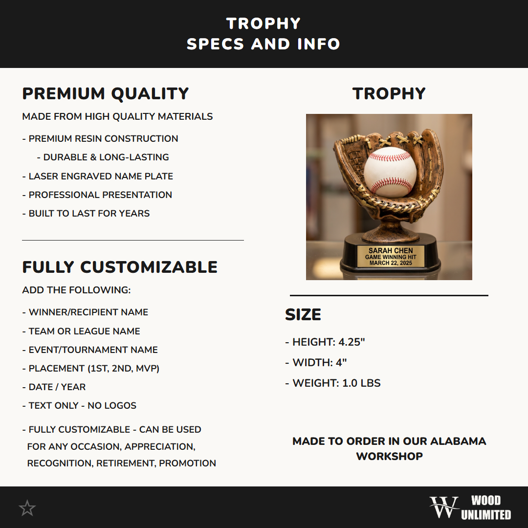 Baseball Ball Display | Softball Award | Personalized | Custom Engraved | Game Ball Holder | Homerun Ball Trophy