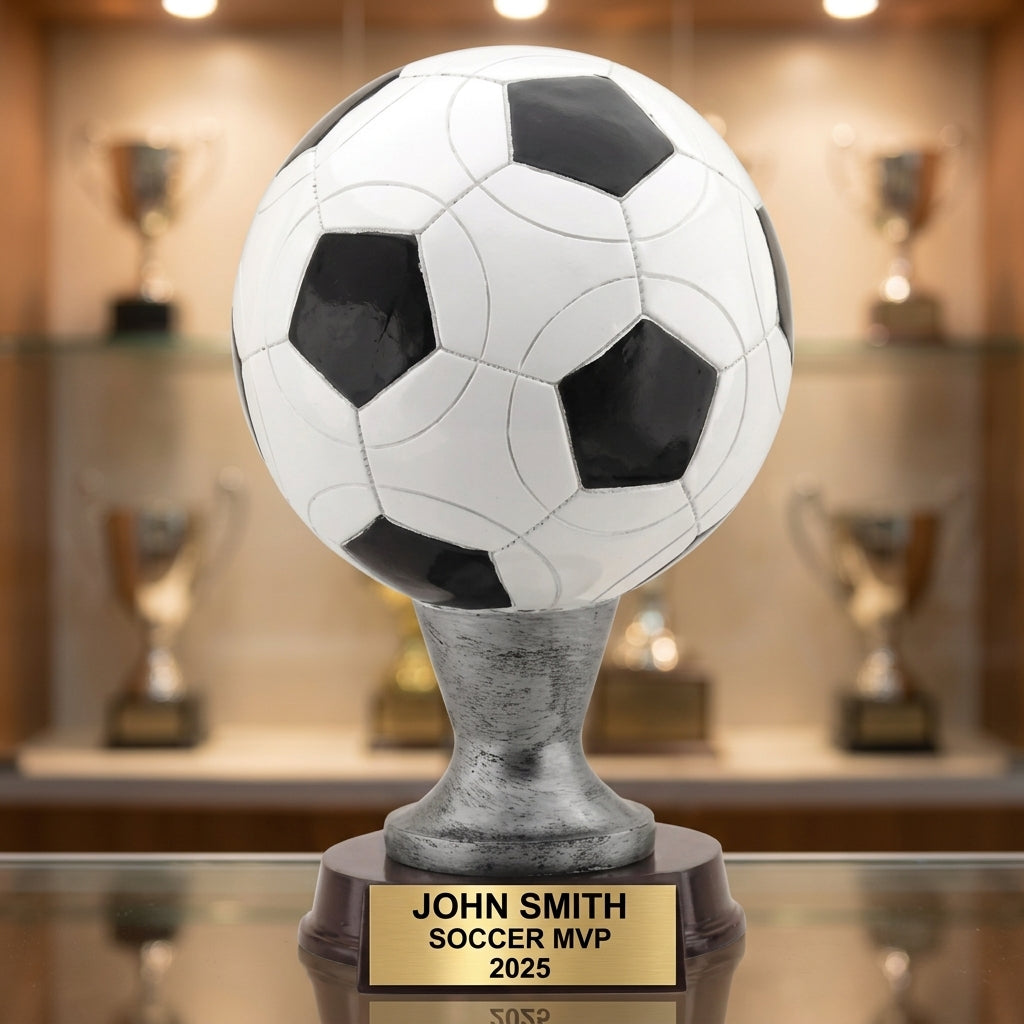 Personalized | Soccer Award | Custom Engraved | Soccer Trophy | Personalized Award | Engraved Soccer | MVP Trophy | Coach Gift - View 1