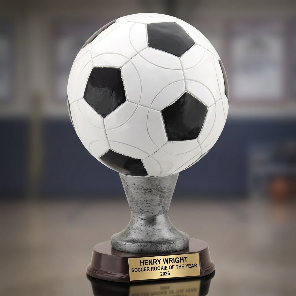 Personalized | Soccer Award | Custom Engraved | Soccer Trophy | Personalized Award | Engraved Soccer | MVP Trophy | Coach Gift - View 3