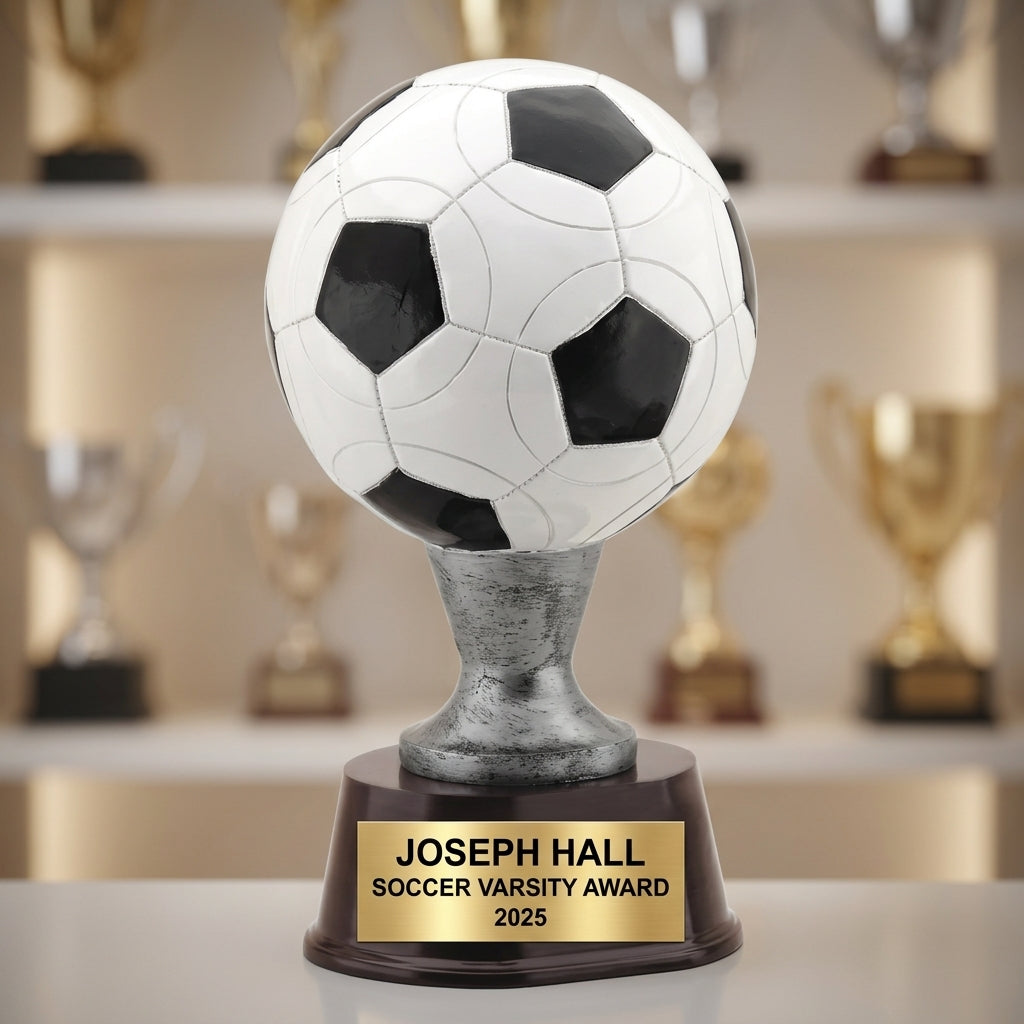 Personalized | Soccer Award | Custom Engraved | Soccer Trophy | Personalized Award | Engraved Soccer | MVP Trophy | Coach Gift - View 4