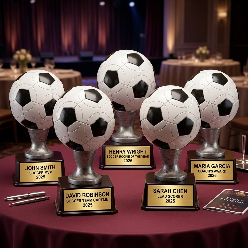 Personalized | Soccer Award | Custom Engraved | Soccer Trophy | Personalized Award | Engraved Soccer | MVP Trophy | Coach Gift - View 6