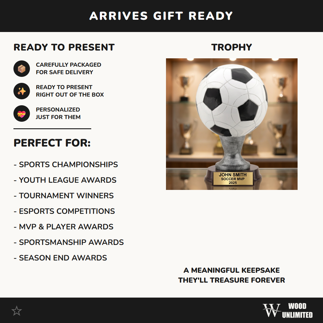 Personalized | Soccer Award | Custom Engraved | Soccer Trophy | Personalized Award | Engraved Soccer | MVP Trophy | Coach Gift