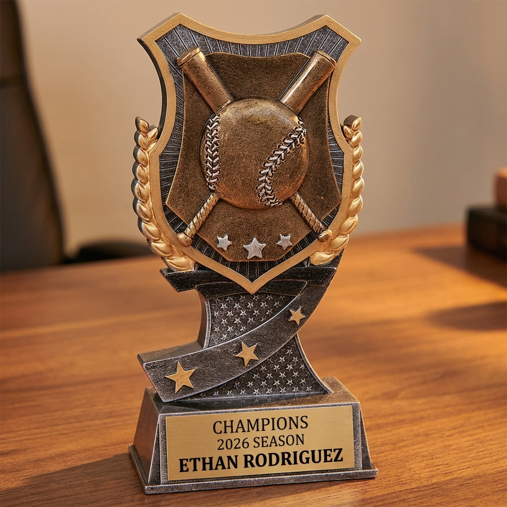 Personalized Sports Trophy 6" - Custom Engraved SA for Team, Coach & MVP - View 2