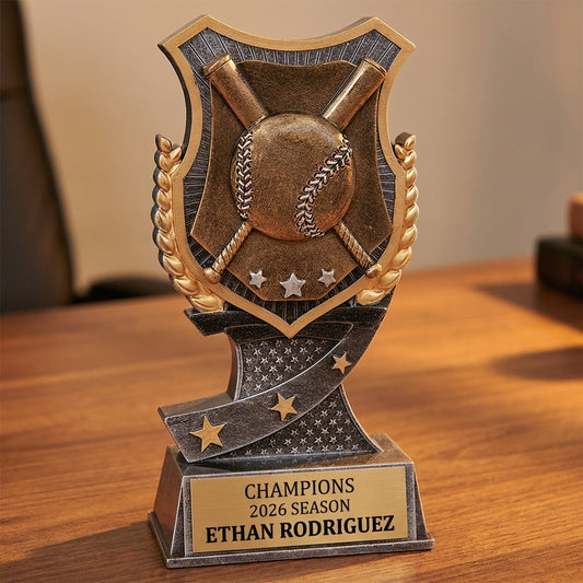 Personalized Sports Trophy 6" - Custom Engraved SA for Team, Coach & MVP - View 2