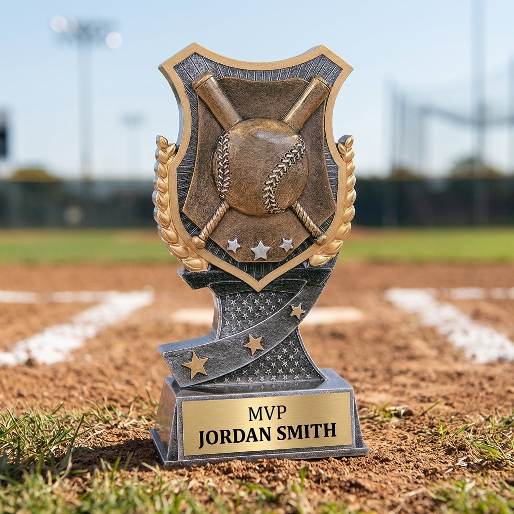Personalized Sports Trophy 6" - Custom Engraved SA for Team, Coach & MVP - View 3