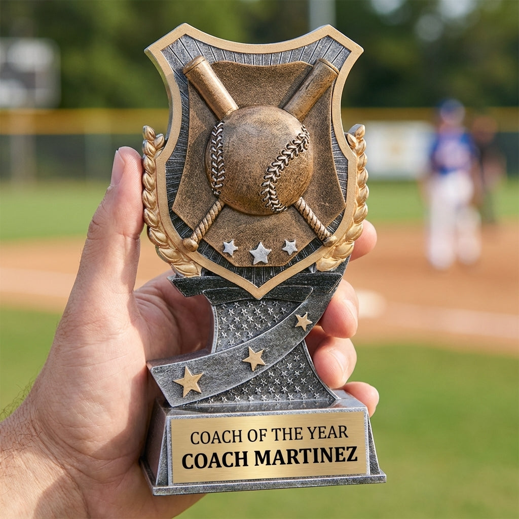 Personalized Sports Trophy 6" - Custom Engraved SA for Team, Coach & MVP - View 5