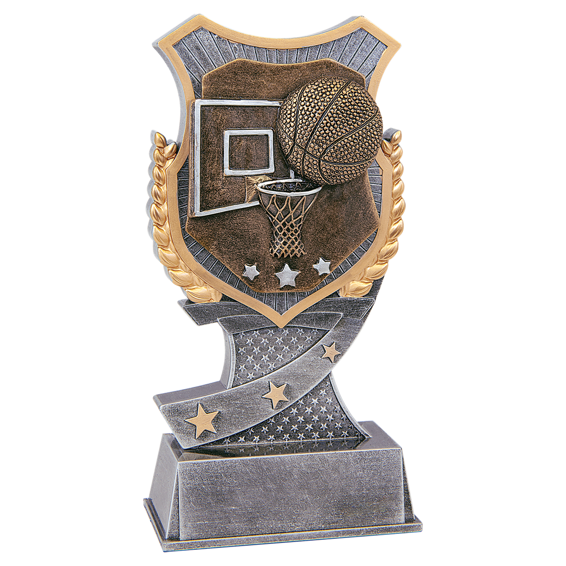 Personalized Basketball Trophy 6" - Custom Engraved SA for Team, Coach & MVP - View 1