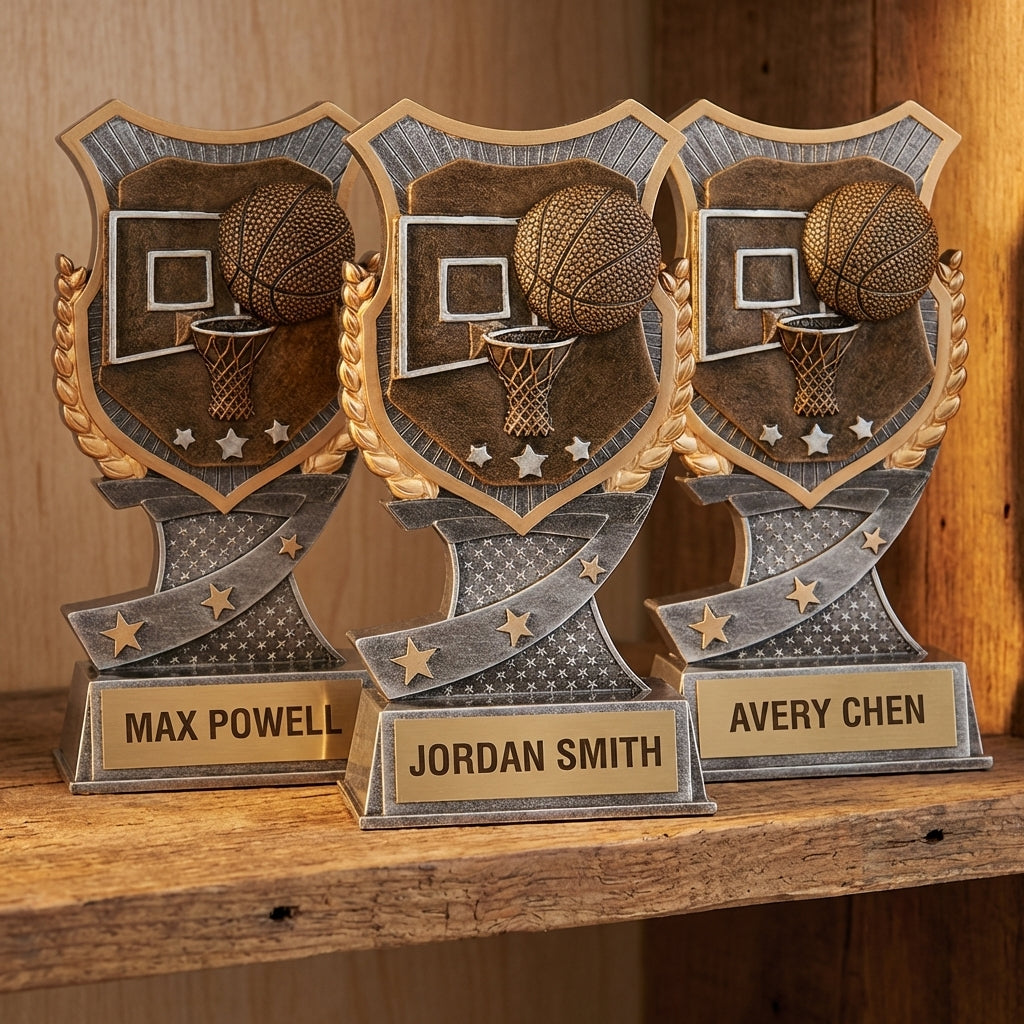 Personalized Basketball Trophy 6" - Custom Engraved SA for Team, Coach & MVP - View 4