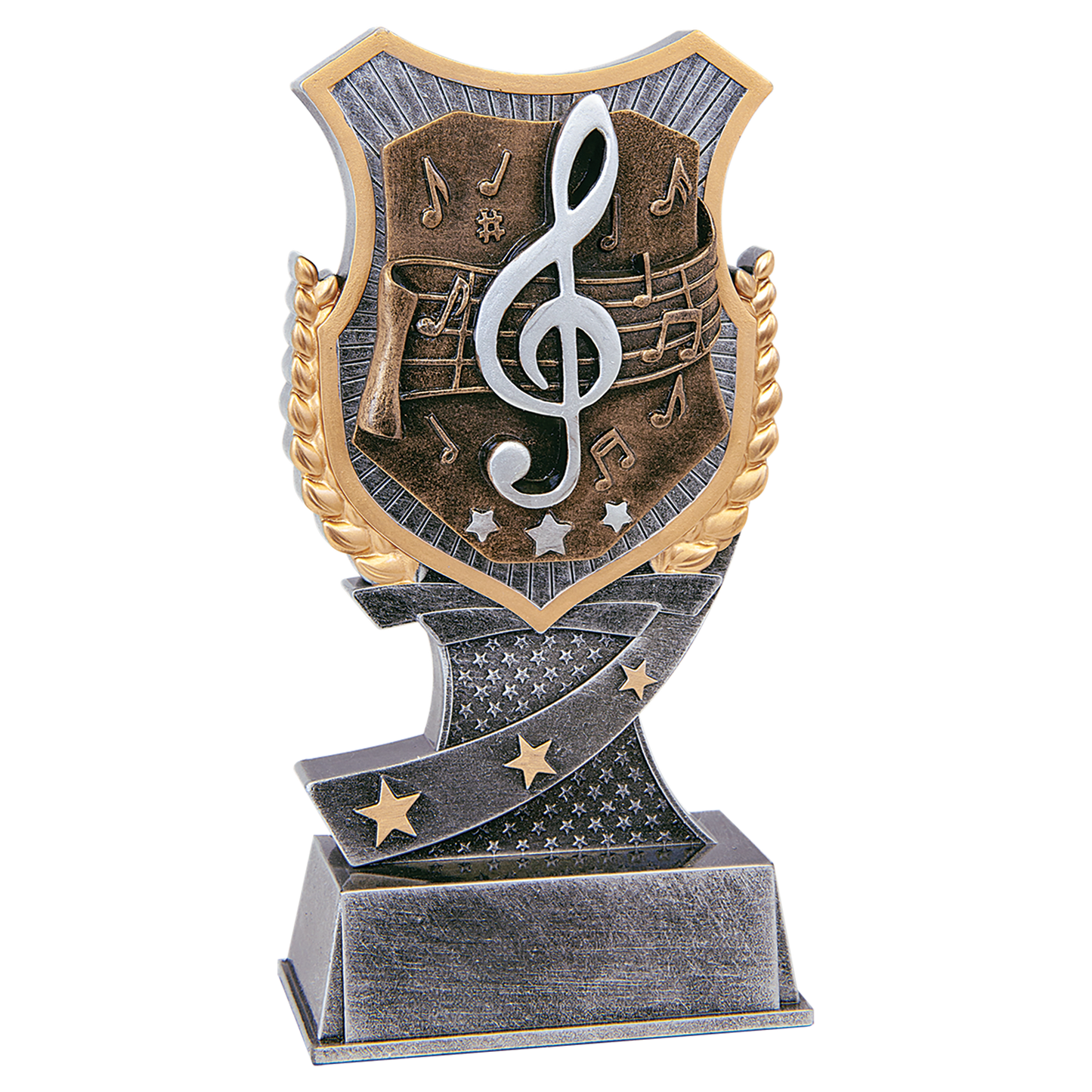 Personalized Music Trophy 6" - Custom Engraved SA for Team, Coach & MVP - View 1