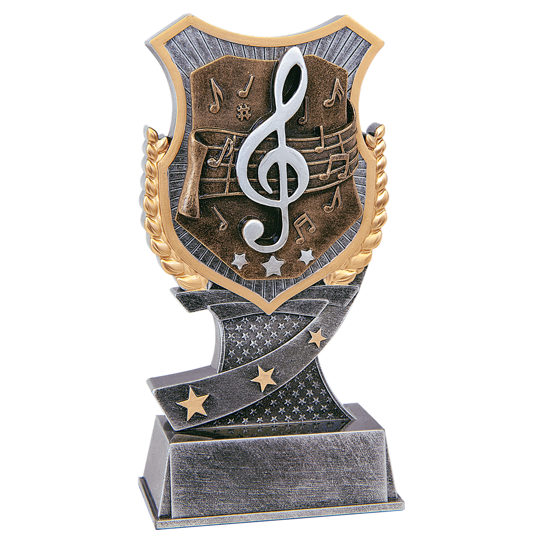 Personalized Music Trophy 6" - Custom Engraved SA for Team, Coach & MVP - View 1