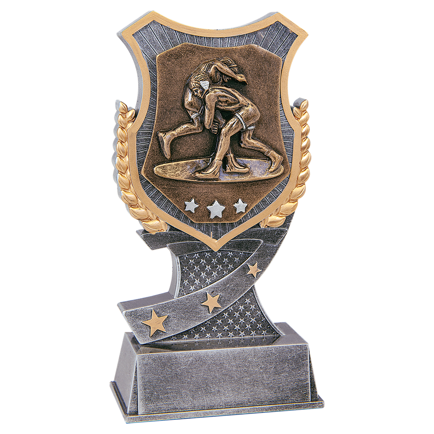Personalized Wrestling Trophy 6" - Custom Engraved SA for Team, Coach & MVP - View 1