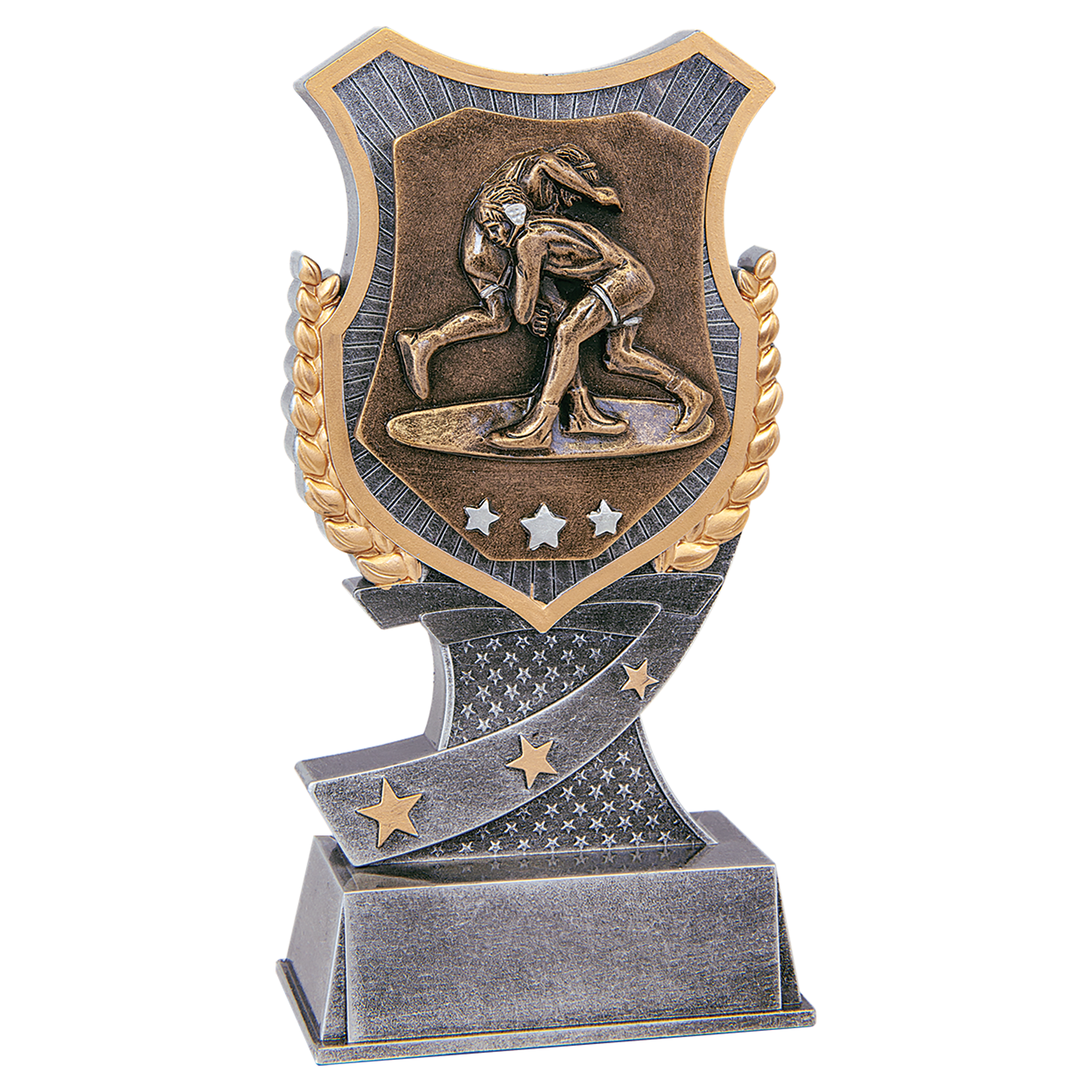 Personalized Wrestling Trophy 6" - Custom Engraved SA for Team, Coach & MVP - View 1