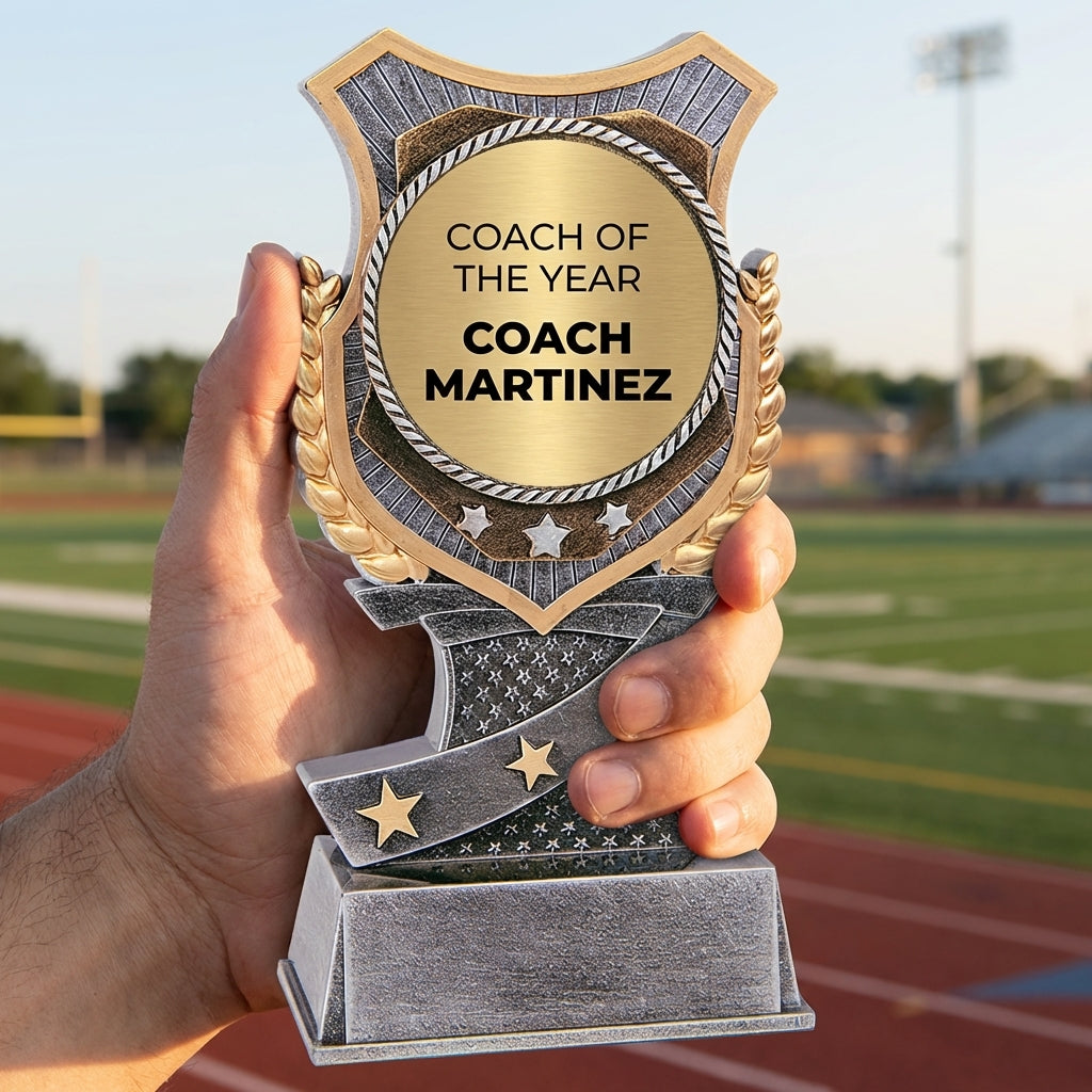 Personalized Sports Trophy 6" - Custom Engraved SA for Team, Coach & MVP - View 5