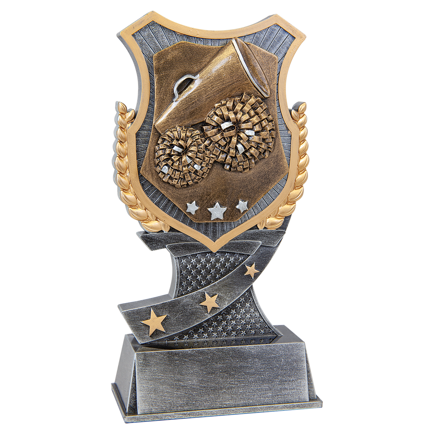 Personalized Cheer Trophy 7" - Custom Engraved SA for Team, Coach & MVP - View 1