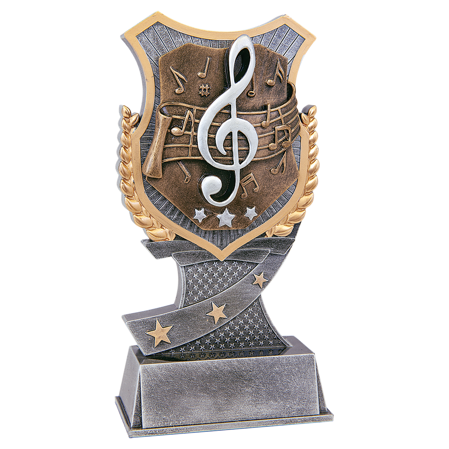 Personalized Music Trophy 7" - Custom Engraved SA for Team, Coach & MVP - View 1