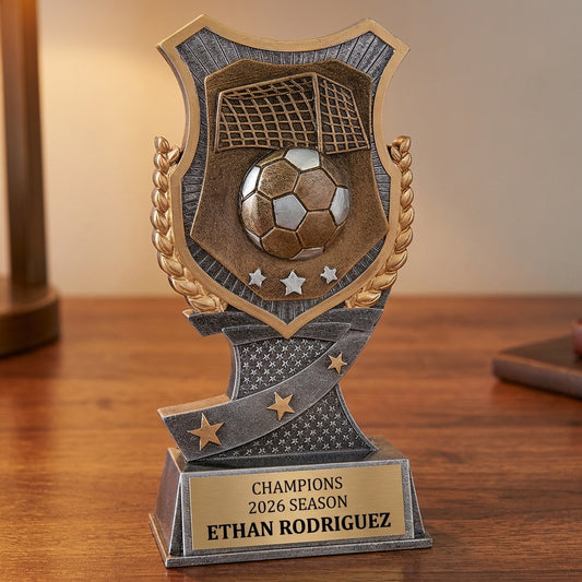 Personalized Soccer Trophy 7" - Custom Engraved SA for Team, Coach & MVP - View 2