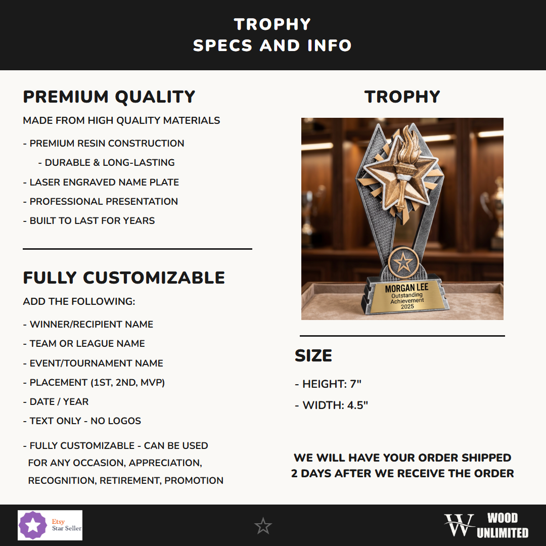 Victory trophy specifications