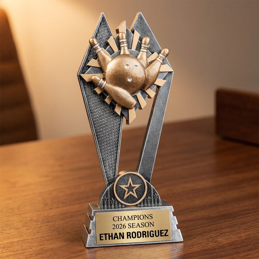 Personalized Sports Trophy 8" - Custom Engraved SR for Team, Coach & MVP - View 2