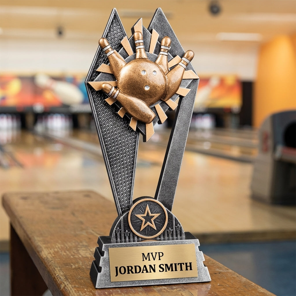 Personalized Sports Trophy 8" - Custom Engraved SR for Team, Coach & MVP - View 3
