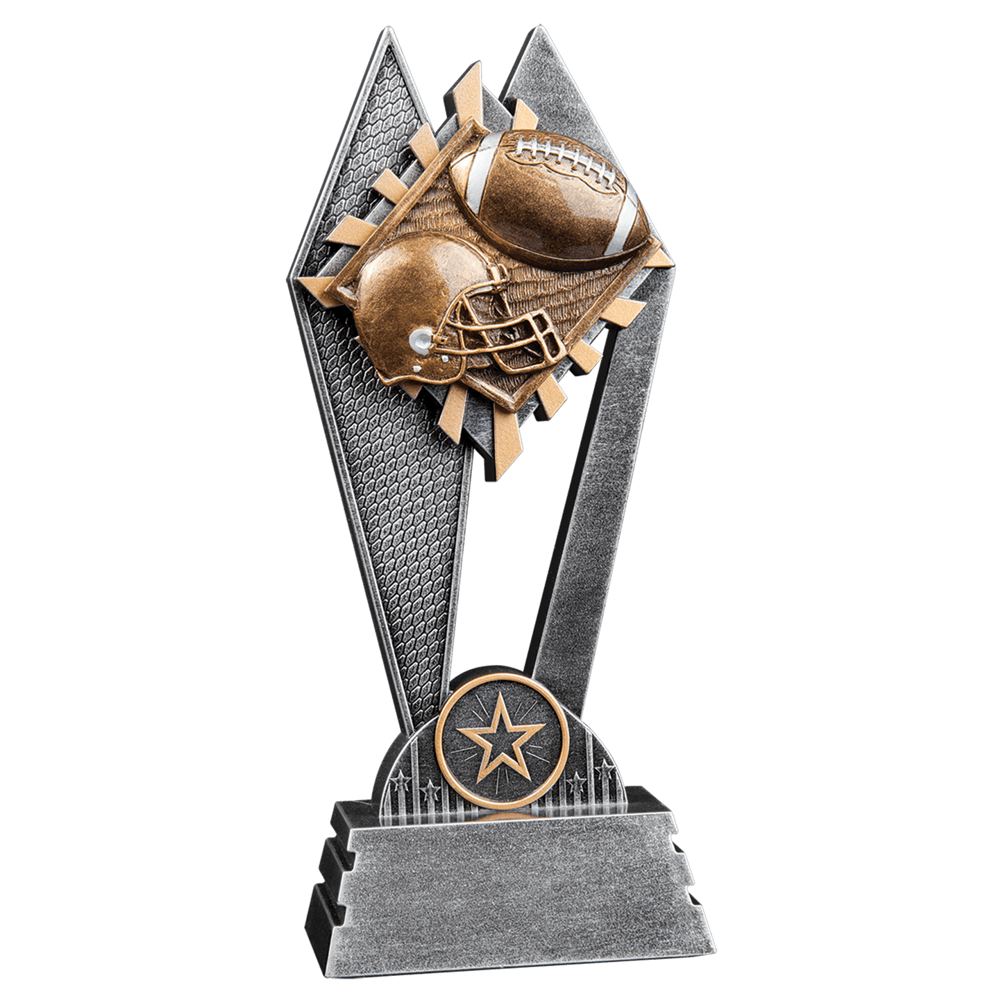 Personalized Football Trophy 8" - Custom Engraved SR for Team, Coach & MVP - View 1