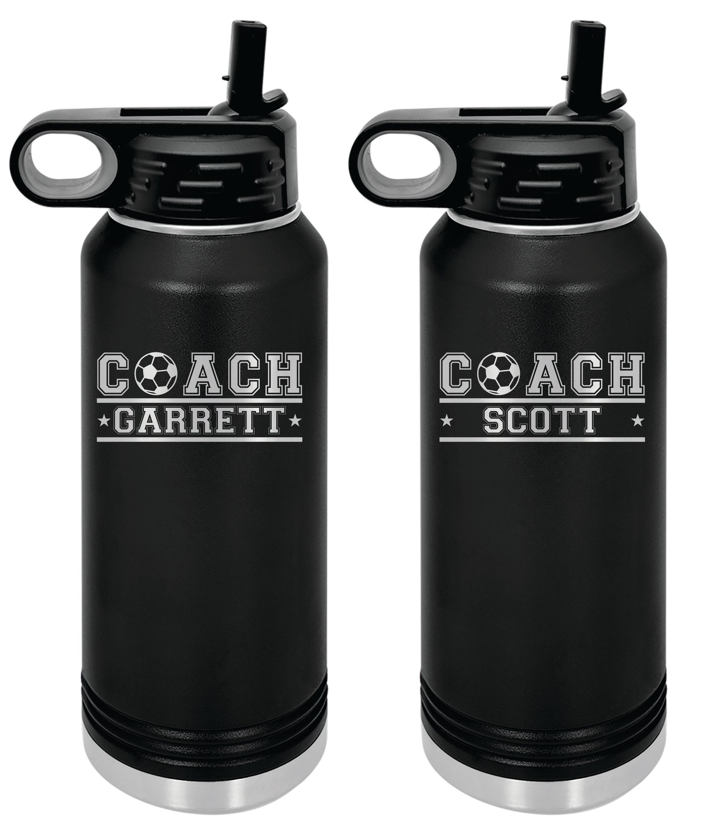 Personalized Soccer Water Bottles - Soccer Coach Gift, Soccer Coach Appreciation Gift Personalized Water Bottle