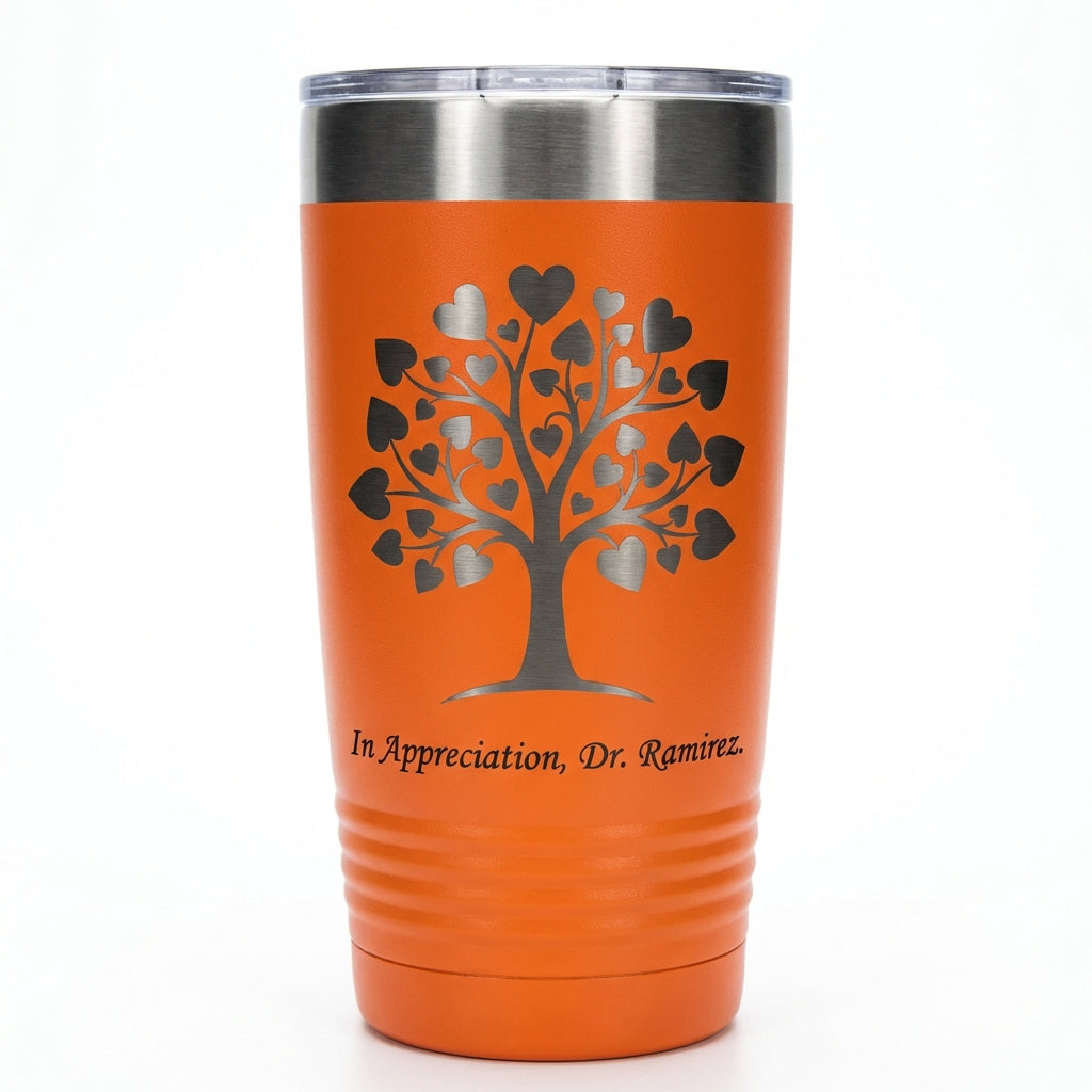 Personalized Appreciation Gift Tumbler, Professional Thank You Gift, Custom Name Travel Mug, Laser Engraved Stainless Steel Durable - View 5