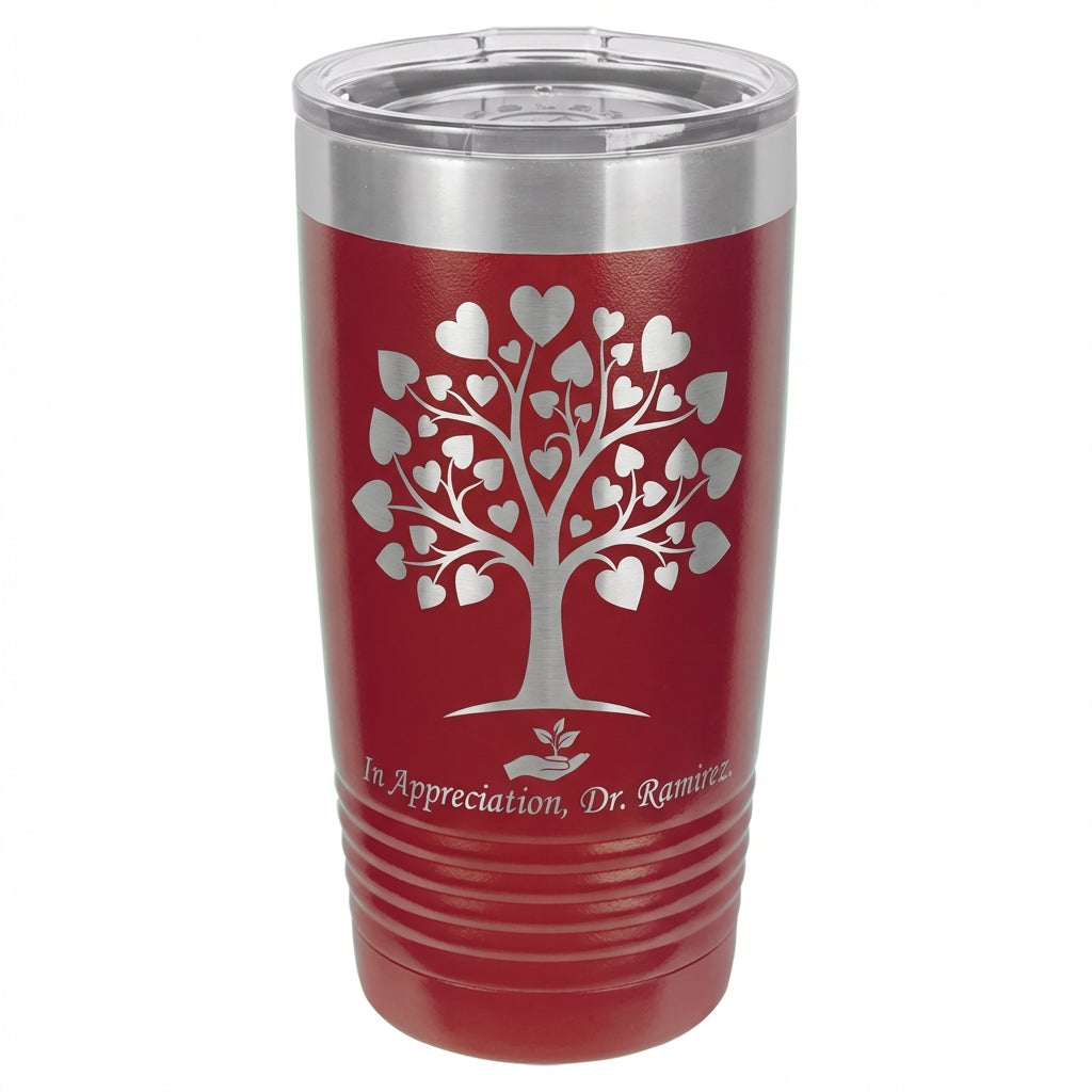 Personalized Appreciation Gift Tumbler, Professional Thank You Gift, Custom Name Travel Mug, Laser Engraved Stainless Steel Durable - View 6
