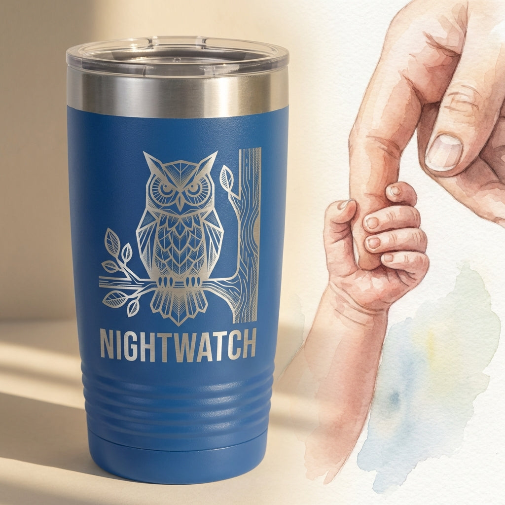 Personalized Custom Tumbler - Engraved 20oz Ringneck - Durable Drinkware - Custom Name & Text Gift - View 2