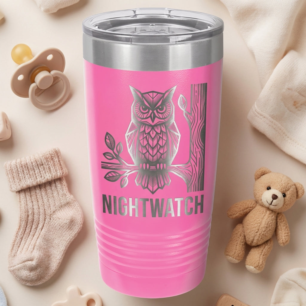 Personalized Custom Tumbler - Engraved 20oz Ringneck - Durable Drinkware - Custom Name & Text Gift - View 3