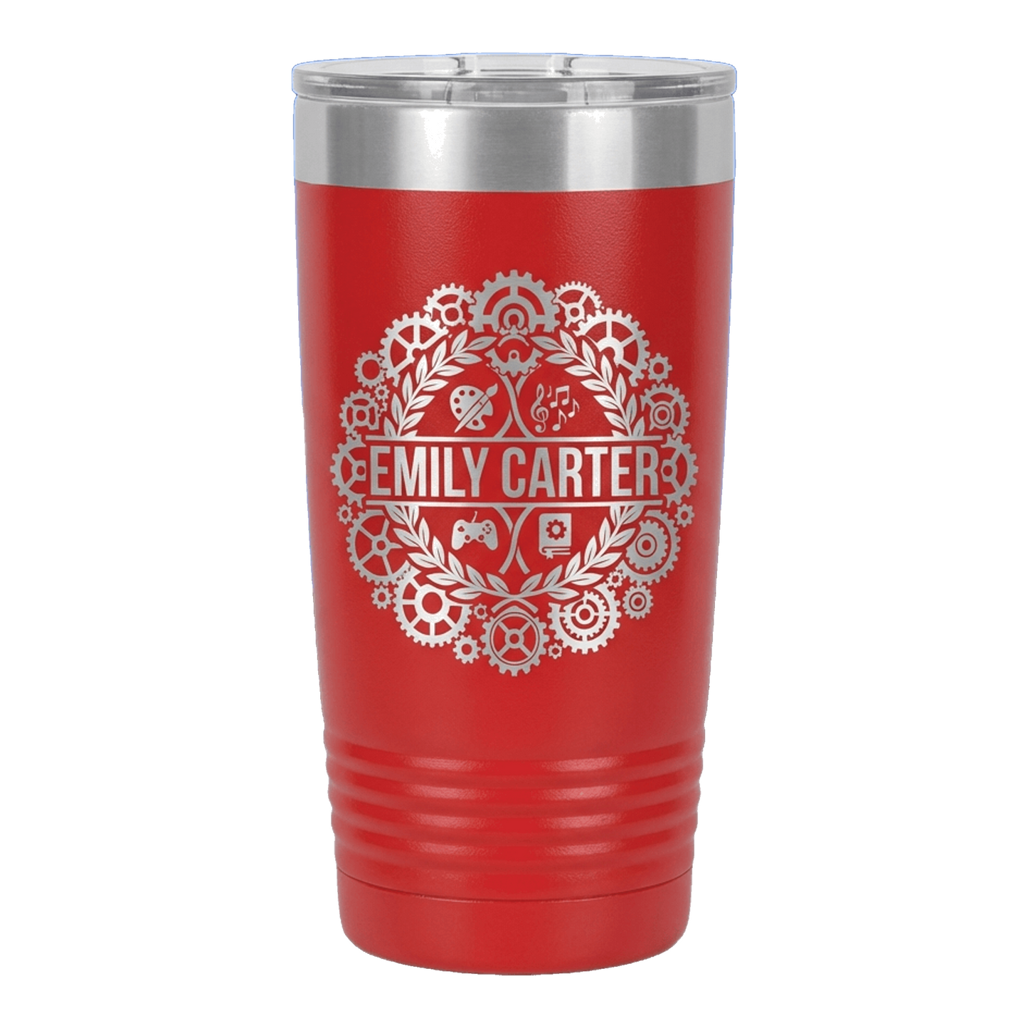 Personalized Hobbyist Tumbler Gift - Custom Name Engraved - Multifaceted Achievement Design - Laser Etched Steel