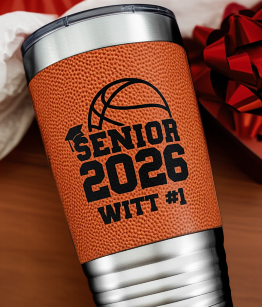 Senior 2026 Basketball Tumbler - Gift presentation