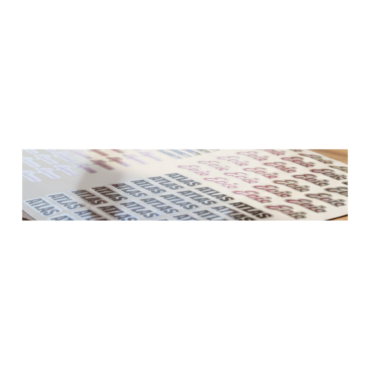 Custom Holographic Name Stickers | Full Color, Waterproof Labels for Daycare, School & More!
